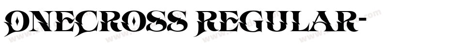 OneCross Regular字体转换